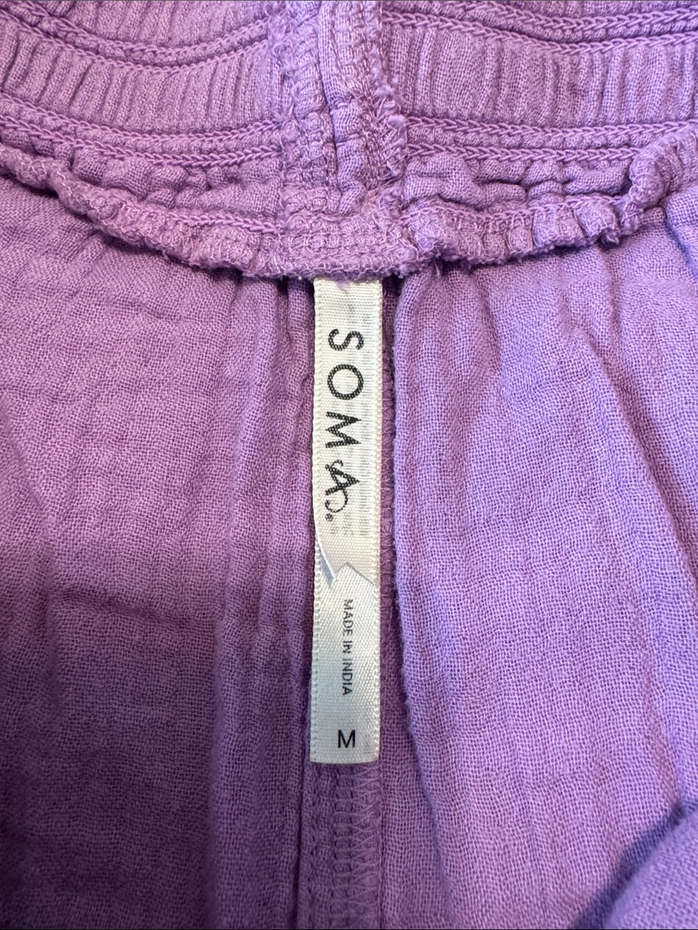 Soma Lavender Short Sleeve Button Lounge Set - Picture 5 of 7